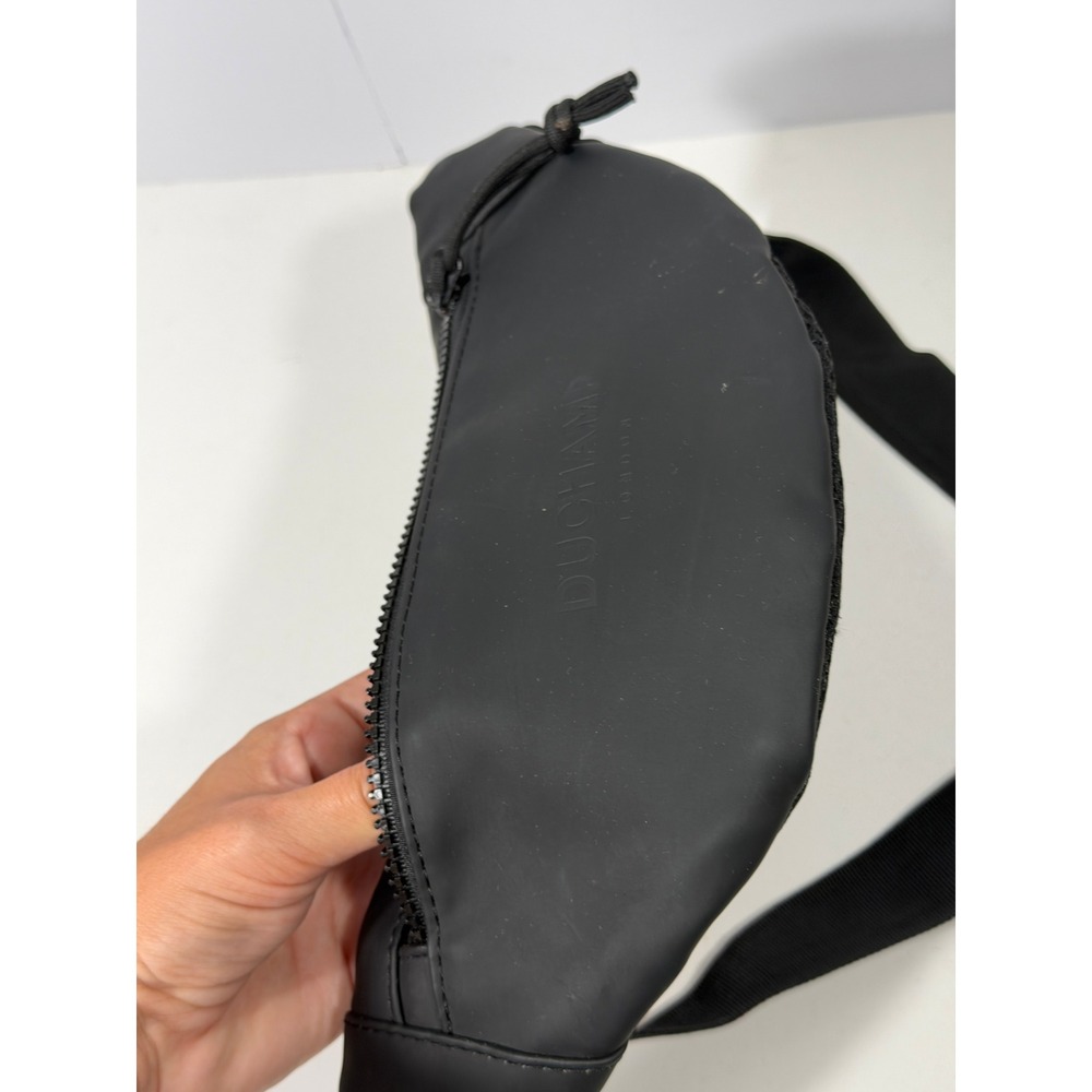 Duchamp London Black Matte Belt Bag Fanny Pack Adjustable Mesh Back Waist‎ Bag - Picture 6 of 6